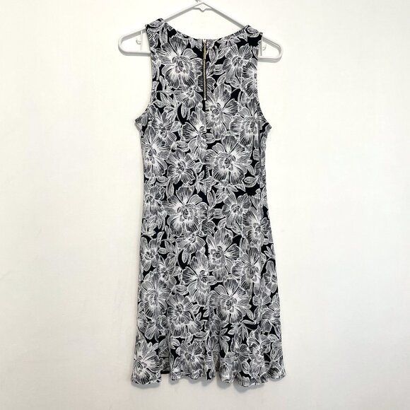 TOMMY BAHAMA Paradise Petals Sheath Dress Black White Floral Sleeveless Preppy S - Picture 12 of 16